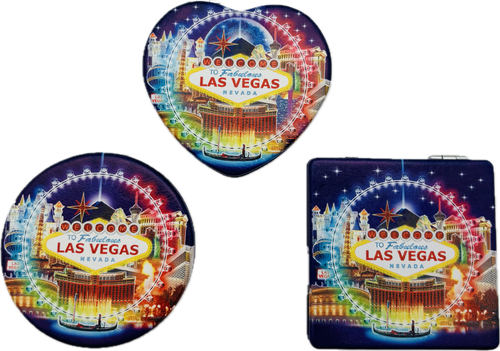 Las Vegas Landmark  Compact Mirror - Shapes