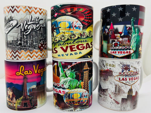 Las Vegas Culture Collage - 11 oz - Ceramic Mug