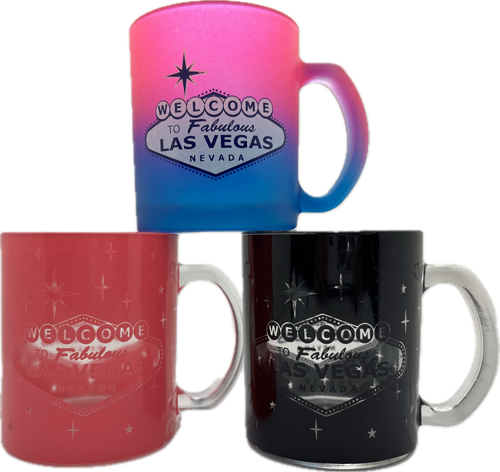 Las Vegas Welcome Sign Transparent - 11 oz - Glass Mug