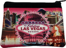 Las Vegas Landmark Coin Purse & Clutches (Pink)