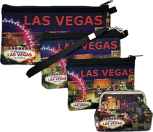 Las Vegas Landmark Coin Purse & Clutches (Black)