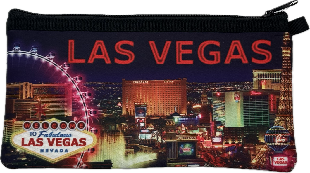 Las Vegas Landmark Coin Purse & Clutches (Black)