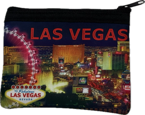 Las Vegas Landmark Coin Purse & Clutches (Black)