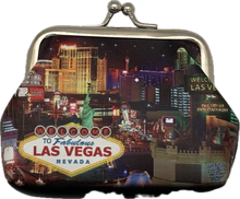 Las Vegas Landmark Coin Purse & Clutches (Black)