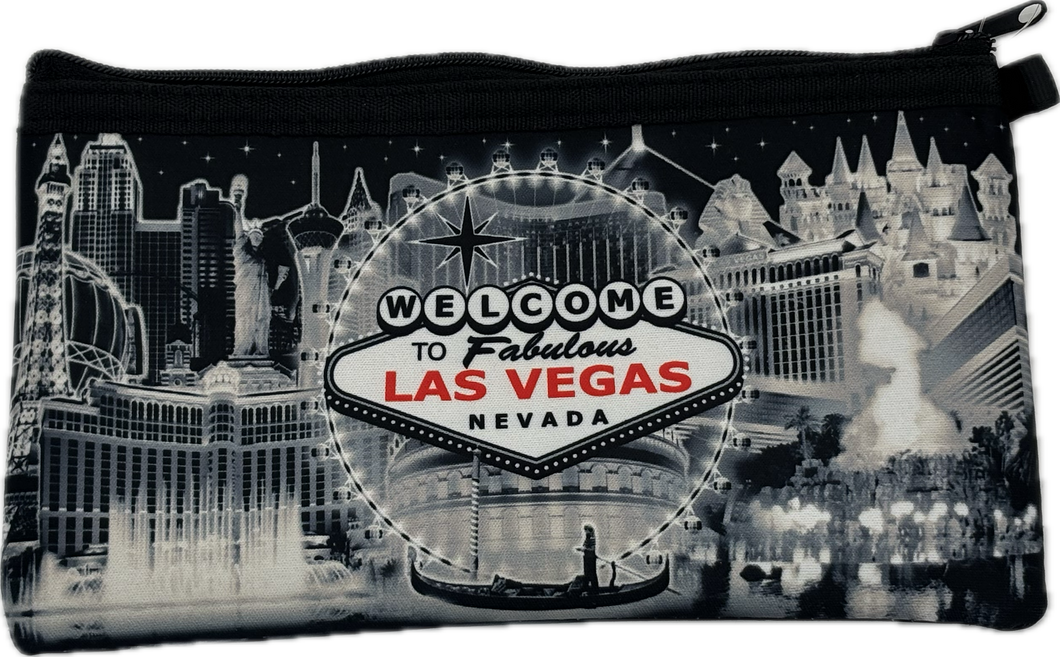 Las Vegas Landmark Coin Purse & Clutches (Monochrome)