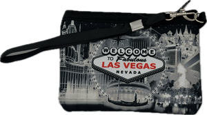 Las Vegas Landmark Coin Purse & Clutches (Monochrome)