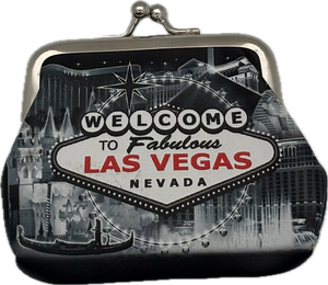 Las Vegas Landmark Coin Purse & Clutches (Monochrome)