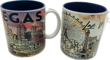 Las Vegas Silhouette Art Skyline FOIL Mugs