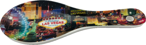 Las Vegas Strip and Welcome Sign Spoon Rest