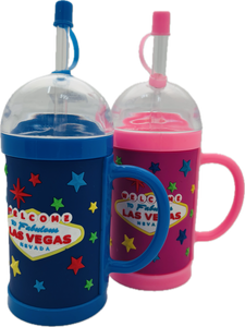 Las Vegas Themed Kids Sippy Cup w/ Straw