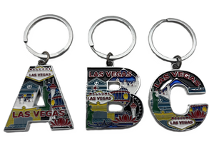 Initial Keychain Las Vegas Landmarks