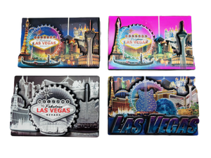 Las Vegas Landmarks 3D Multi-Foil Magnet