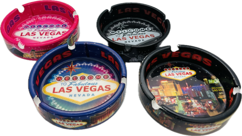 Las Vegas Sign and Skyline Themed Ashtray