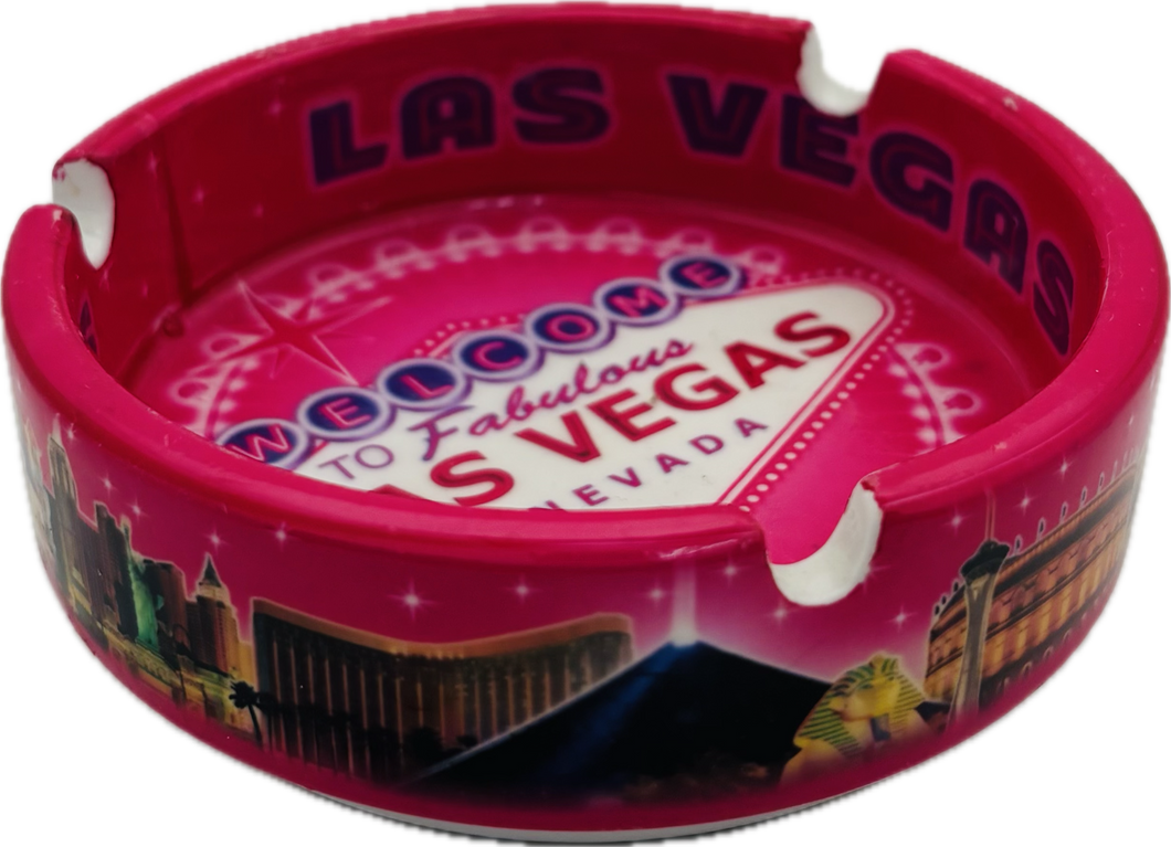 Las Vegas Sign and Skyline Themed Ashtray