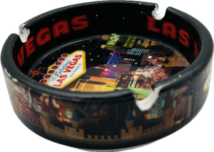 Las Vegas Sign and Skyline Themed Ashtray