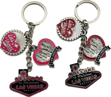 Love las Vegas Charm Keychain