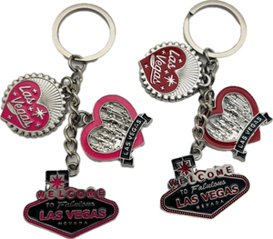 Love las Vegas Charm Keychain
