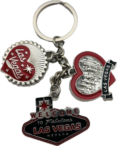 Love las Vegas Charm Keychain