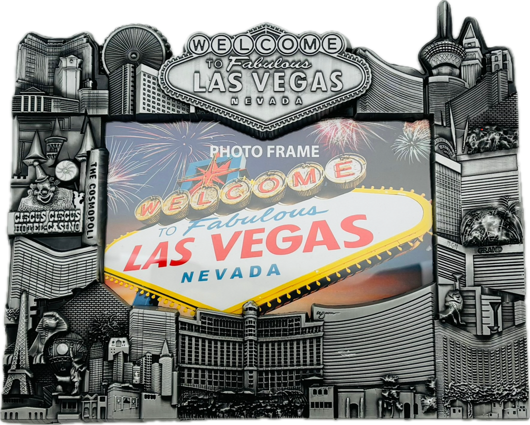 Las Vegas 3D Metal Picture Frames