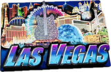 Las Vegas Landmarks 3D Multi-Foil Magnet