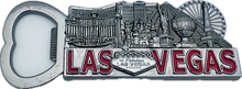 Las Vegas Landmark 3D Bottle Opener, Brass or Gunmetal Finish