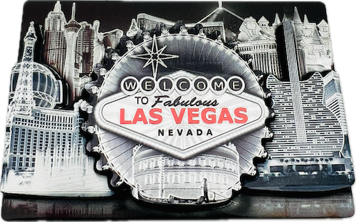 Las Vegas Landmarks 3D Multi-Foil Magnet