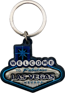 Las Vegas Sign 3D Foil Design Keychain