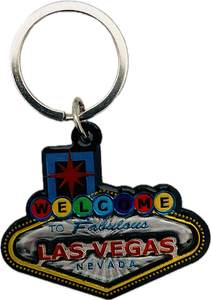 Las Vegas Sign 3D Foil Design Keychain