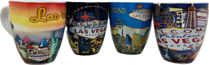 Las Vegas Themed Bistro Mugs