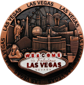 Las Vegas Round 3D Magnet