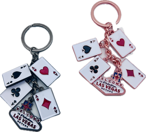 Las Vegas Cards Keychain