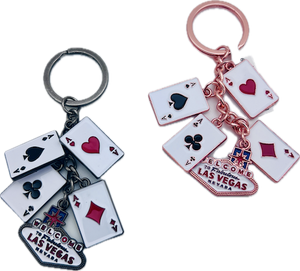 Las Vegas Cards Keychain