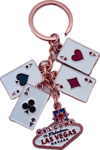 Las Vegas Cards Keychain