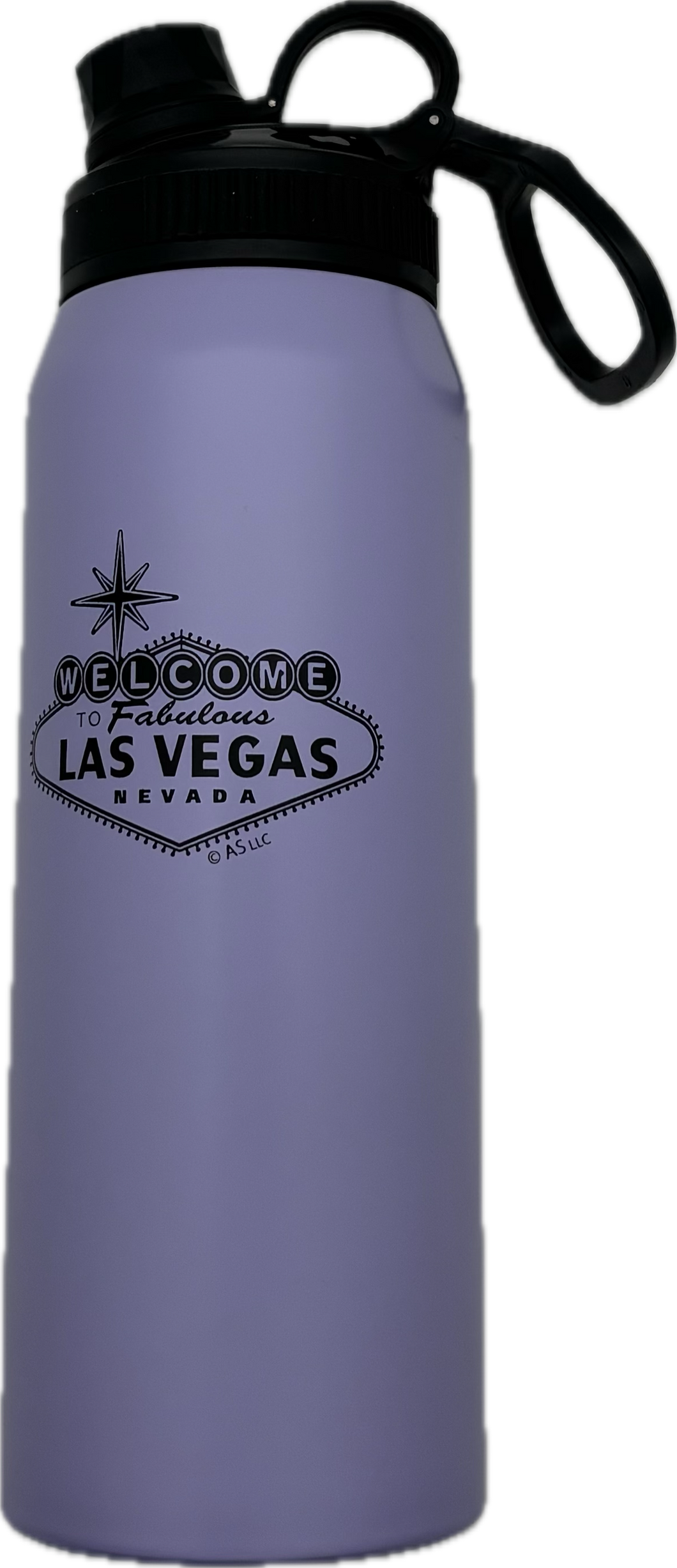 Las Vegas Stainless Steel Water Bottle - Purple