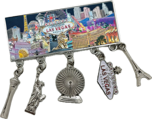 Las Vegas Landmark Charm Magnet