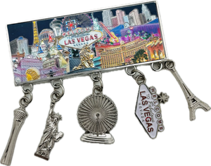 Las Vegas Landmark Charm Magnet