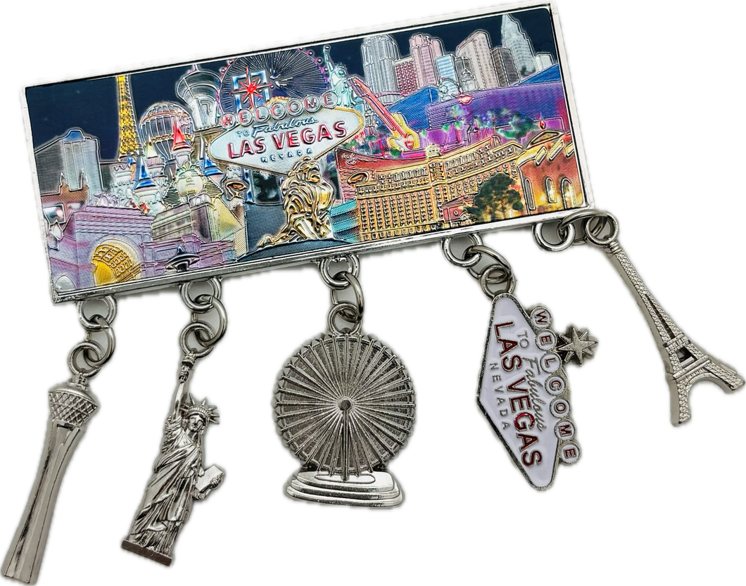 Las Vegas Landmark Charm Magnet