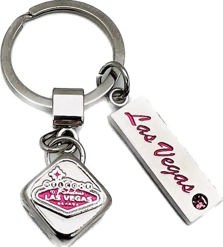 Las Vegas Dice Key Chain w/ Tag