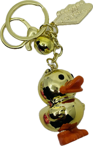 Las Vegas Golden Duck Keychain