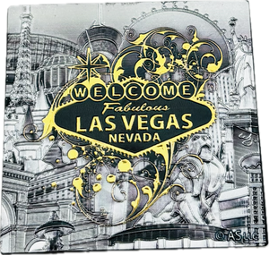 Las Vegas 2x2 Multi-Foil Las Vegas Sign Magnets