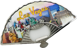 Las Vegas Multi Foil Hand Fan Bottle Opener Magnet (Copy)