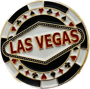 Las Vegas Poker Chip Lapel Pin