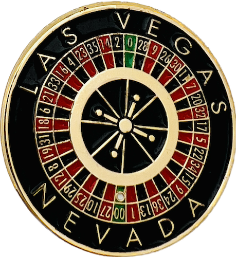 Las Vegas Roulette Lapel Pin