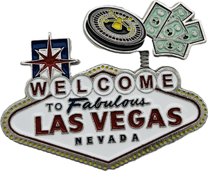 Welcome to Fabulous Las Vegas Sign Bobblehead Magnet