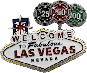 Welcome to Fabulous Las Vegas Sign Bobblehead Magnet