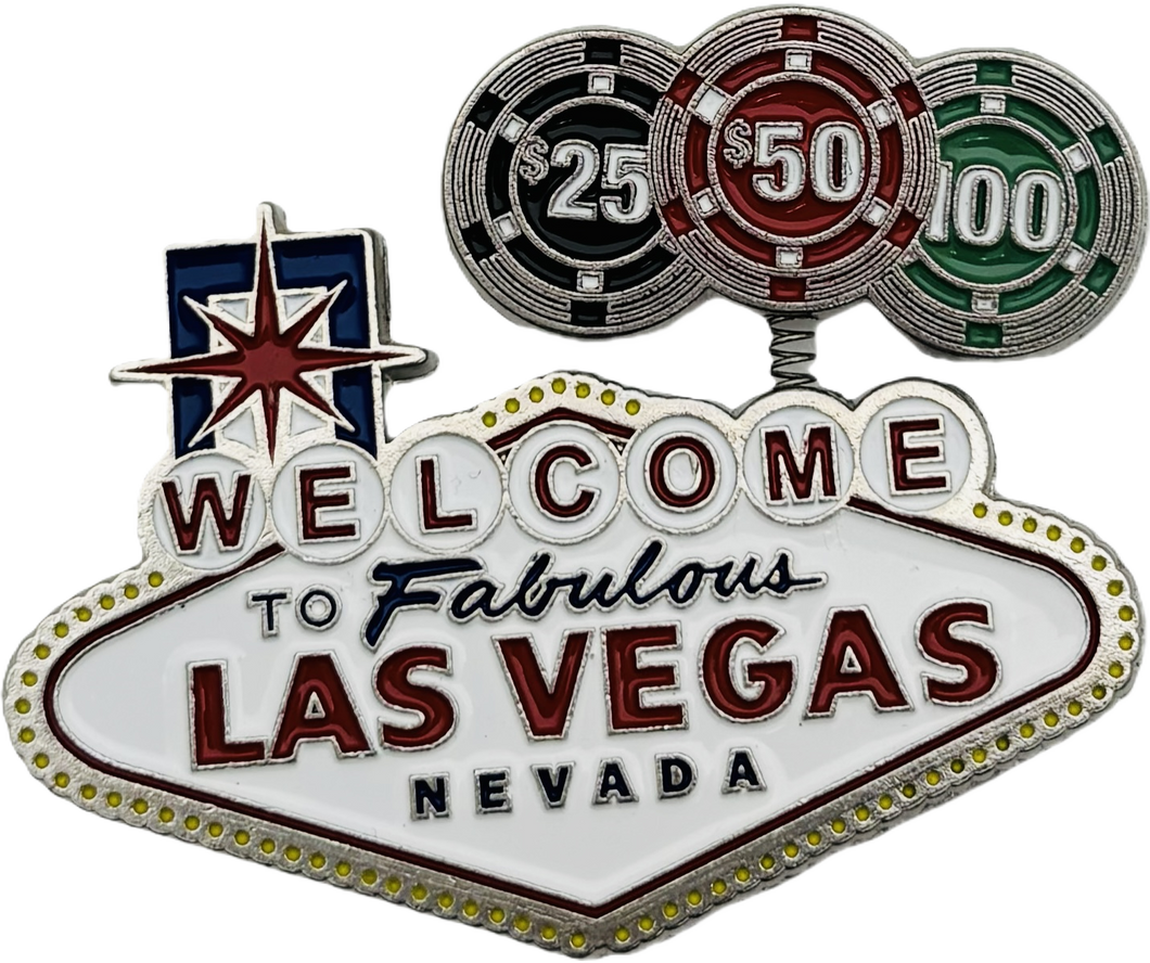 Welcome to Fabulous Las Vegas Sign Bobblehead Magnet