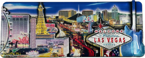 Las Vegas Strip Magnet- Blue