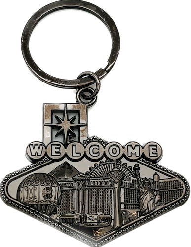 3D Las Vegas Sign Keychain