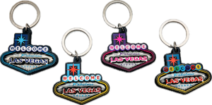 Las Vegas Sign 3D Foil Design Keychain