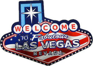 Welcome to Fabulous Las Vegas Sign Multi-Foil Magnet